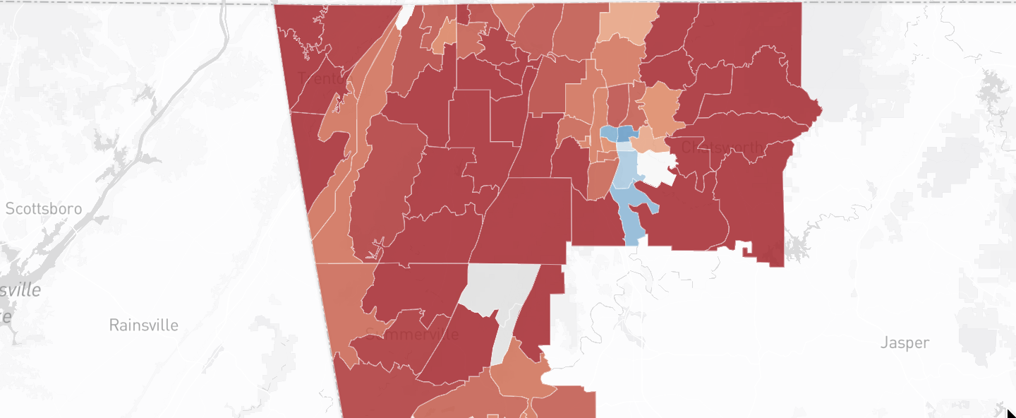 GA-14 Early Vote: Party Share by Precinct (as of 2/22/26)